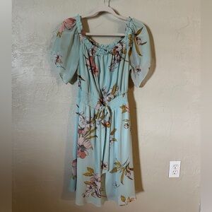 Floral Blue Dress